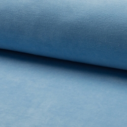 TISSU JERSEY VELOURS BLEU CIEL OEKO-TEX