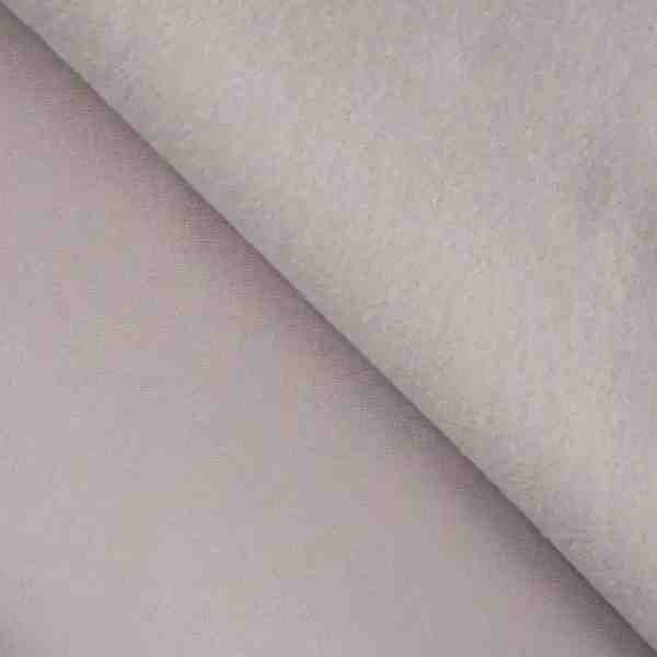 TISSU MOLLETON CHAUD GRIS CLAIR