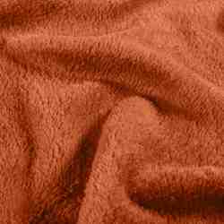 TISSU POLAIRE DOUDOU TERRACOTTA