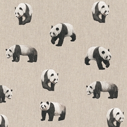 TISSU TOILE ASPECT LIN  PANDA