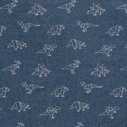 TISSU JEAN IMPRIME DINOSAURE