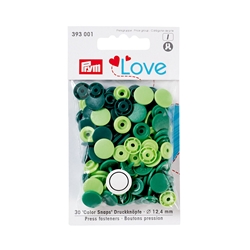 Prym Love Boutons press. plast. 12,4mm vert