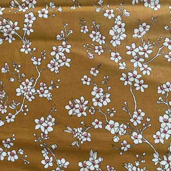 TISSU MFTA COTON OSAKA JAUNE CURRY