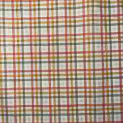 PERCALE DE COTON VICHY MULTICOLORE