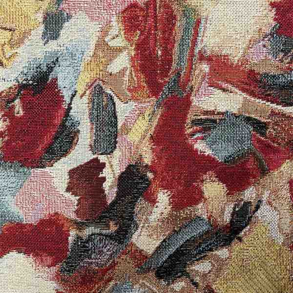 TISSU  SIEGE JACQUARD ARTISTE MUSEE MULTICOLORE