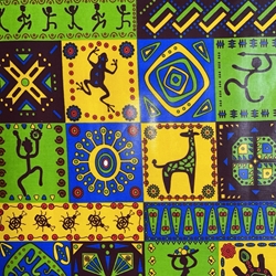 TISSU COTON WAX AFRICAIN BUTA