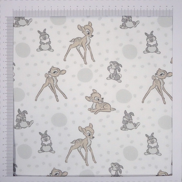 TISSU COTON DISNEY BAMBI ET PAMPAN