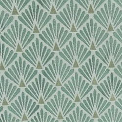 TISSU SIEGE JACQUARD FLUOR ECAILLE VERT 