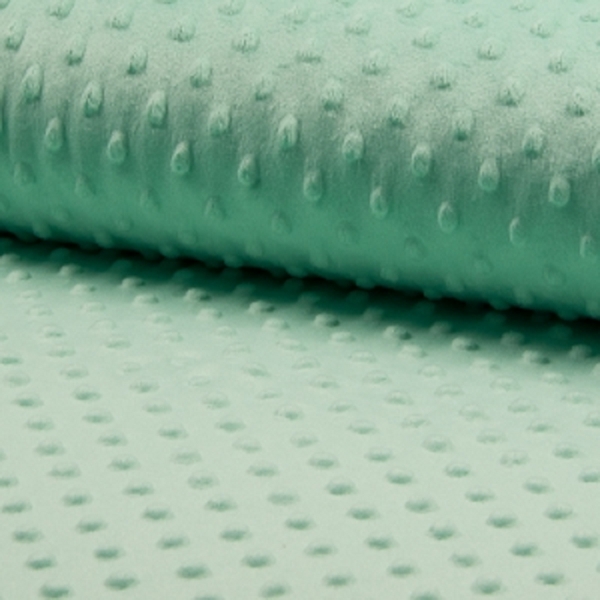 TISSU MINKY BUBBLE VERT MENTHE