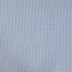 TISSU SEERSUCKER � CARREAUX BLEU CIEL