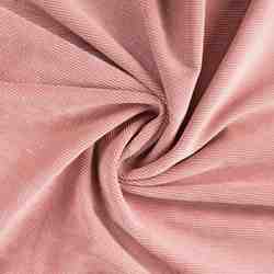 TISSU VELOURS COTELE ROSE ENVERS IMITATION MOUTON