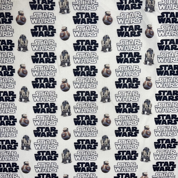 TISSU COTON DISNEY STAR WARS LOGO 