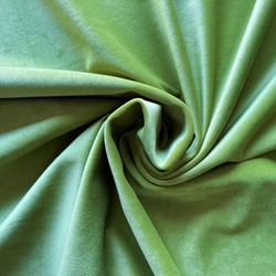 TISSU VELOURS VELVET VERT MOUSSE