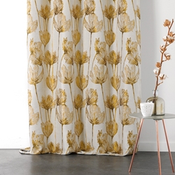 JACQUARD CORALIE FLEUR BEIGE MIEL