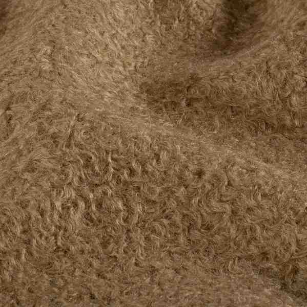 TISSU BOUCLETTE MOUTON CAMEL