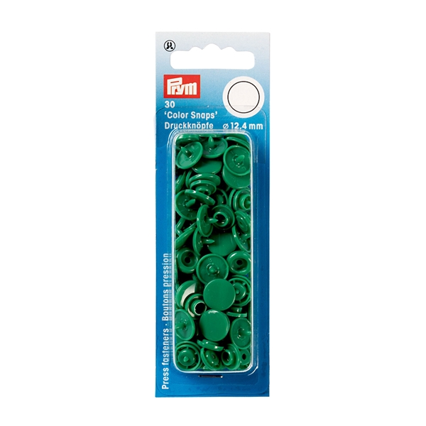 Boutons pression ColorSnaps 12,4 mm vert herbe