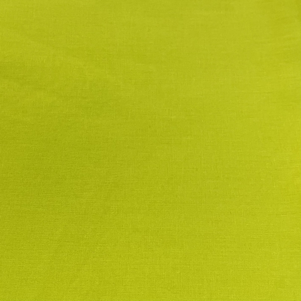 TISSU POPELINE DE COTON UNIE 60 FILS VERT ANIS 