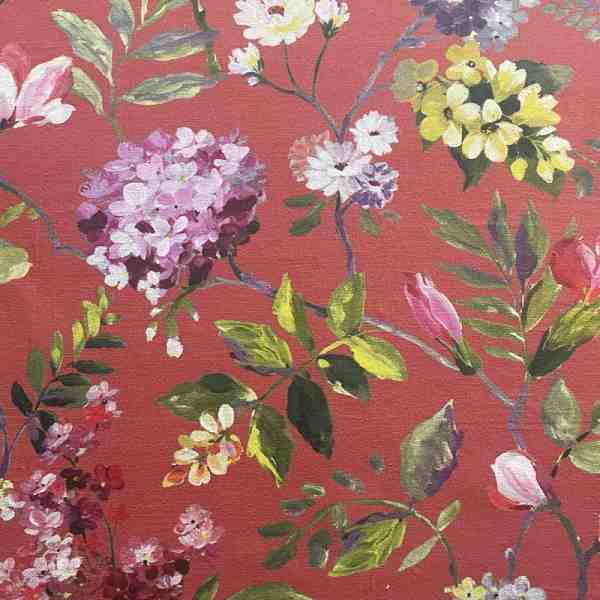TISSU TOILE BACHETTE ETAMINES ROUGE EMERISE 
