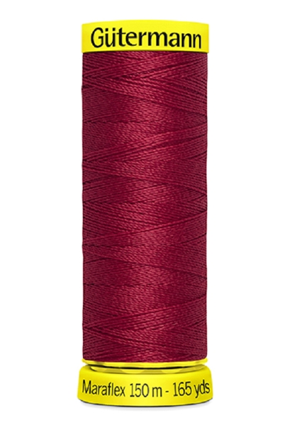 FIL GUTERMANN MARAFLEX ELASTIQUE 150M ROUGE CARMIN