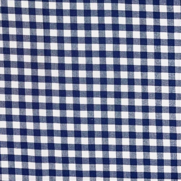 COUPON COTON VICHY MARINE 1M50 X 1M40