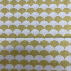 COUPON 75X30CM ARCS DE CERCLE BLANC JAUNE