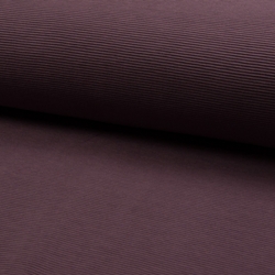 TISSU JERSEY OTTOMAN AUBERGINE