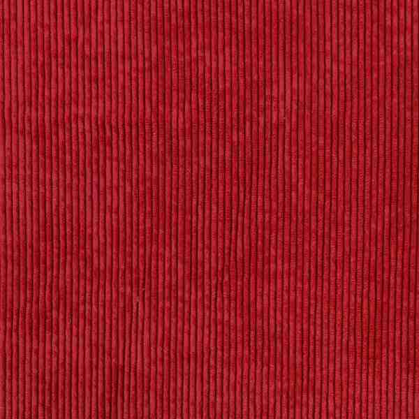 TISSU VELOURS COTELE ROUGE