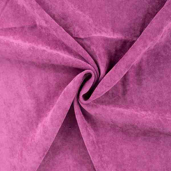 TISSU VELOURS VELVET ROSE CYCLAMEN