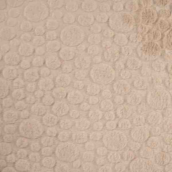 TISSU TOUT DOUX FOURRURE PASTILLE BEIGE MOYEN
