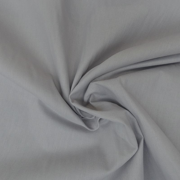 TISSU COTON TOILE A DRAP GRIS PERLE OEKOTEX