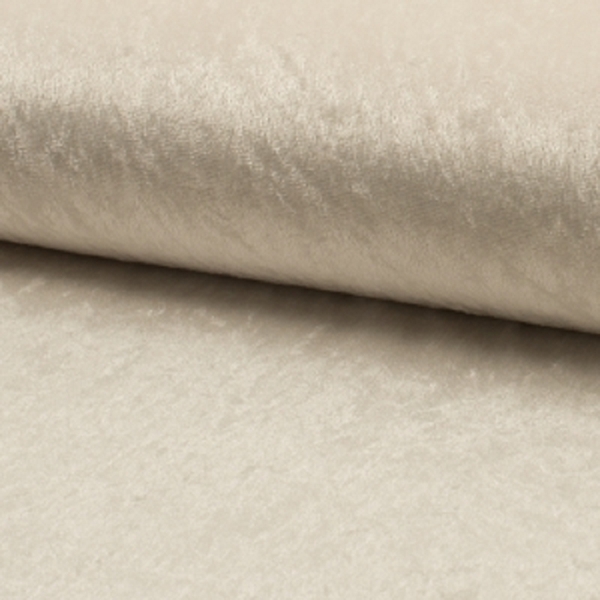 TISSU JERSEY PANNE DE VELOURS BLANC