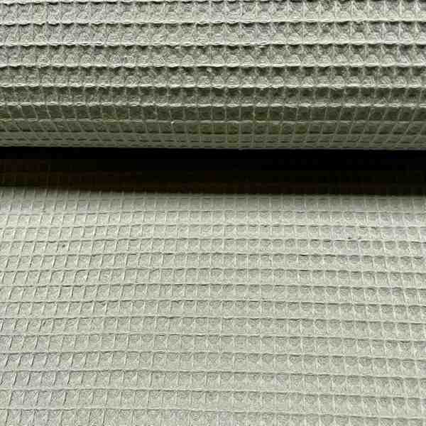 TISSU GAUFFRE NID D'ABEILLE OEKO-TEX VERT MENTHE