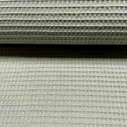 TISSU GAUFFRE NID D'ABEILLE OEKO-TEX VERT MENTHE