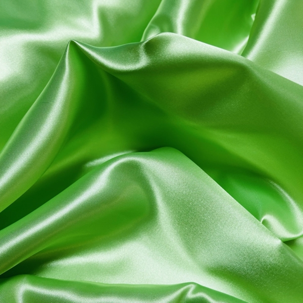 TISSU SATIN UNI VERT ANIS