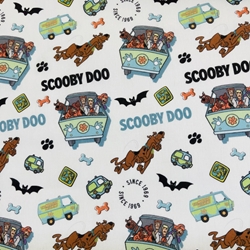 TISSU COTON SCOOBY DOO SINCE 1969