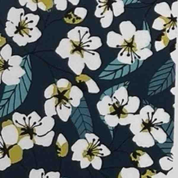 TISSU MFTA COTON MIYU BLEU VERT OCEAN