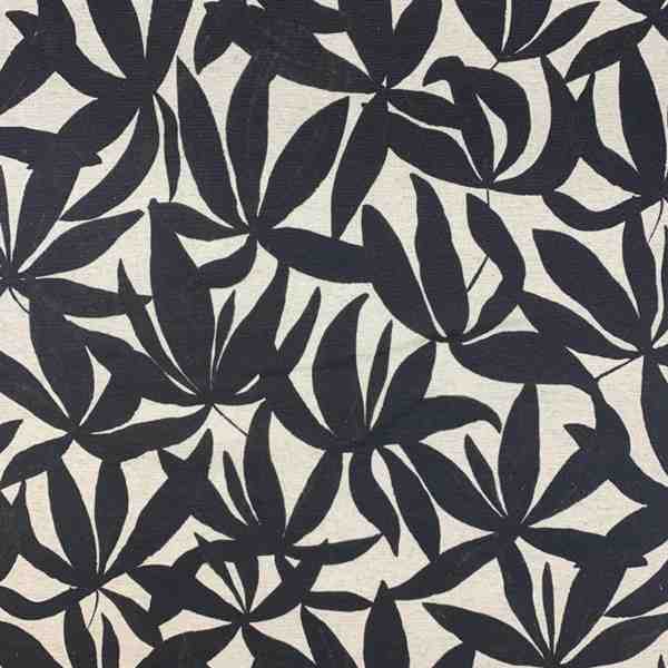 TISSU ASPECT LIN LICO MFTA ALBA NOIR NATUREL