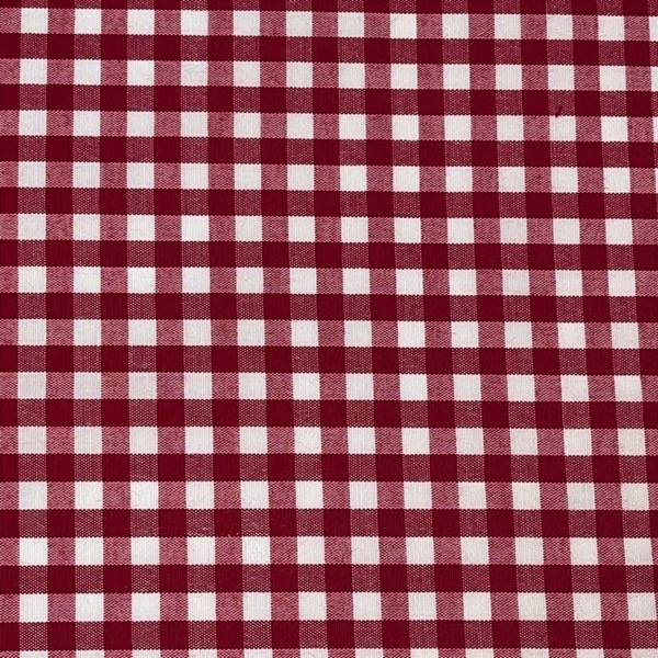 COUPON COTON VICHY ROUGE 1M50 X 1M40