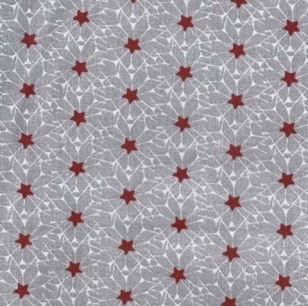 COUPON COTON ETOILE ROUGE 1M50 X 1M40