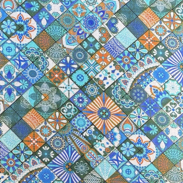 COUPON COTON OEKO-TEX CARREAU CIEL 2.50 X1.45M