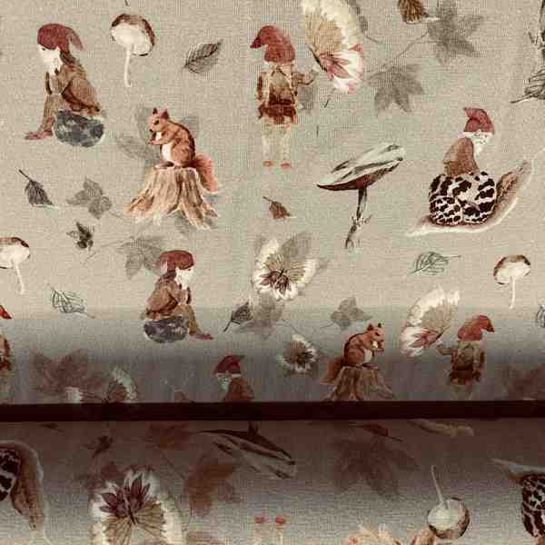 TISSU JERSEY COTON LUTINS ET ÉCUREUILS