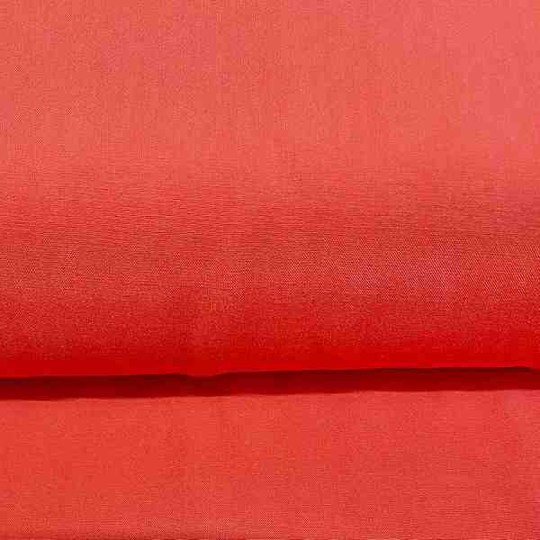 TISSU CHEMISIER VISCOSE UNIE CORAIL