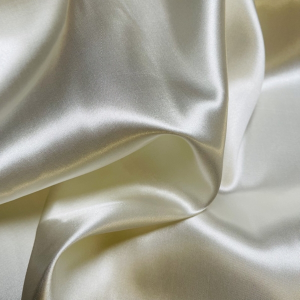 TISSU SATIN UNI ECRU