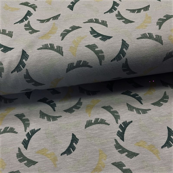 JERSEY ORGANIC OEKO-TEX FEUILLE
