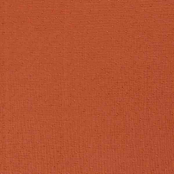 TISSU GAZE DE COTON PLUMETIS TERRACOTTA