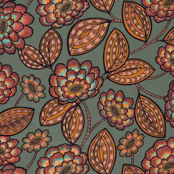 TISSU THEVENON SIEGE TOILE ALINE FOND VERT