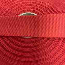 SANGLE 30MM POLYESTER ROUGE VIF