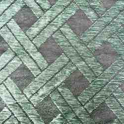 TISSU VELOURS AMEUBLEMENT CANNAGE NOIR VERT