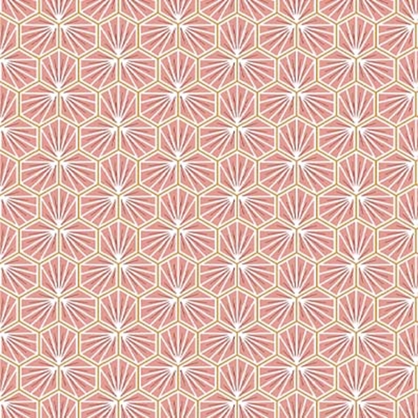 TISSU COTON RIAD CORAIL