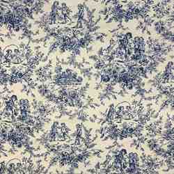 TISSU COTON MINI DIABOLO BLEU 160CM